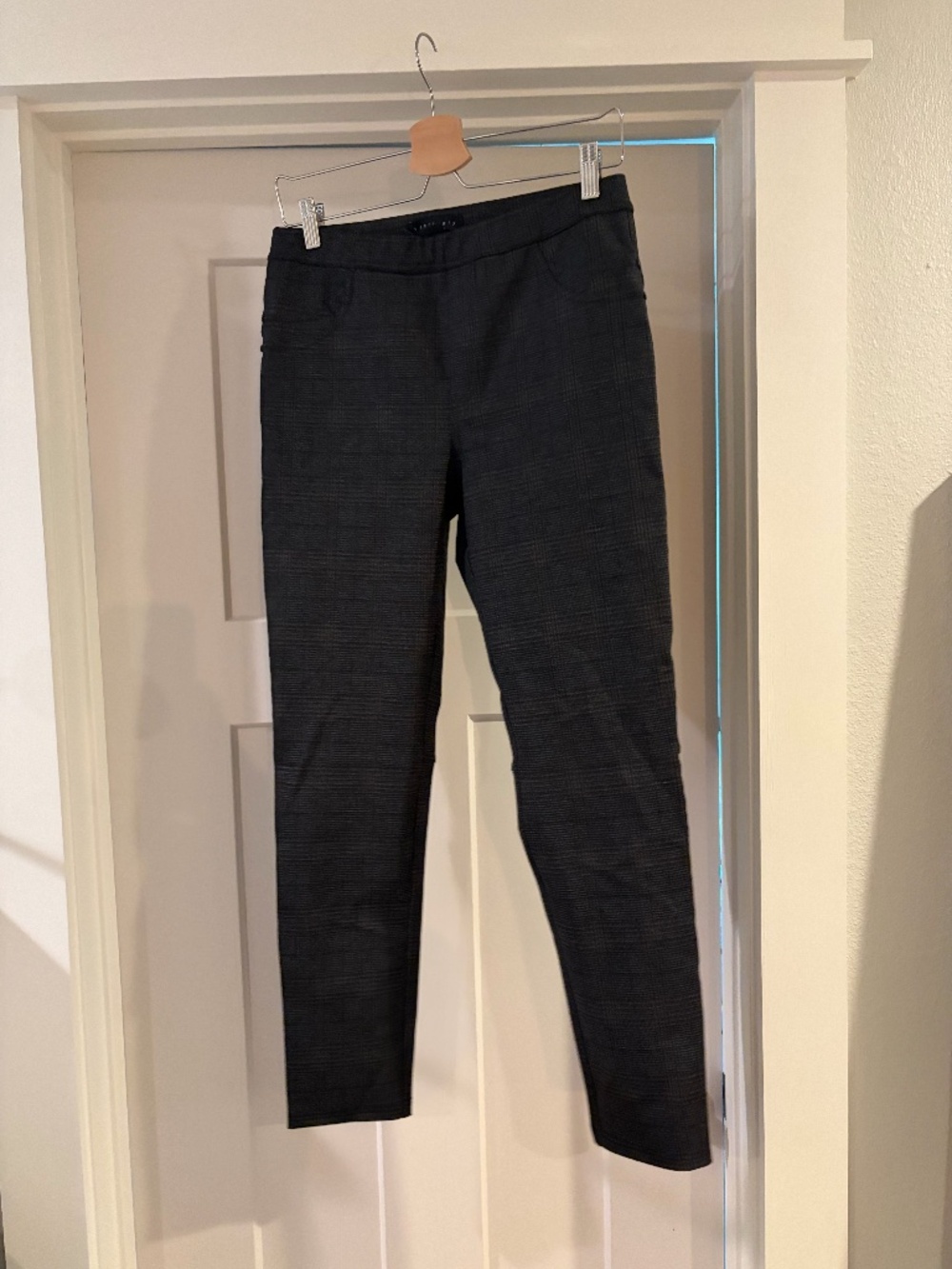 Sanctuary Womens Plaid Pants Trousers Elastic Waist XL New NWT